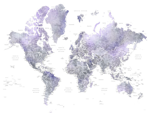 World Map 38 Wall Art
