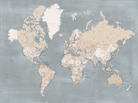 World Map 39 Wall Art