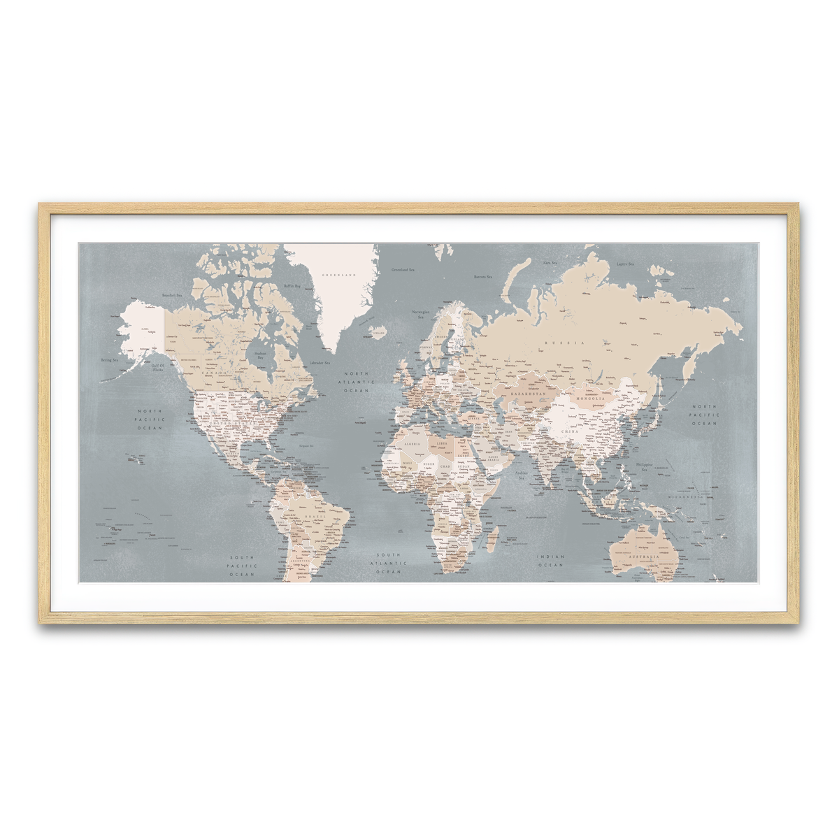 Framed Print 2x1 Natural