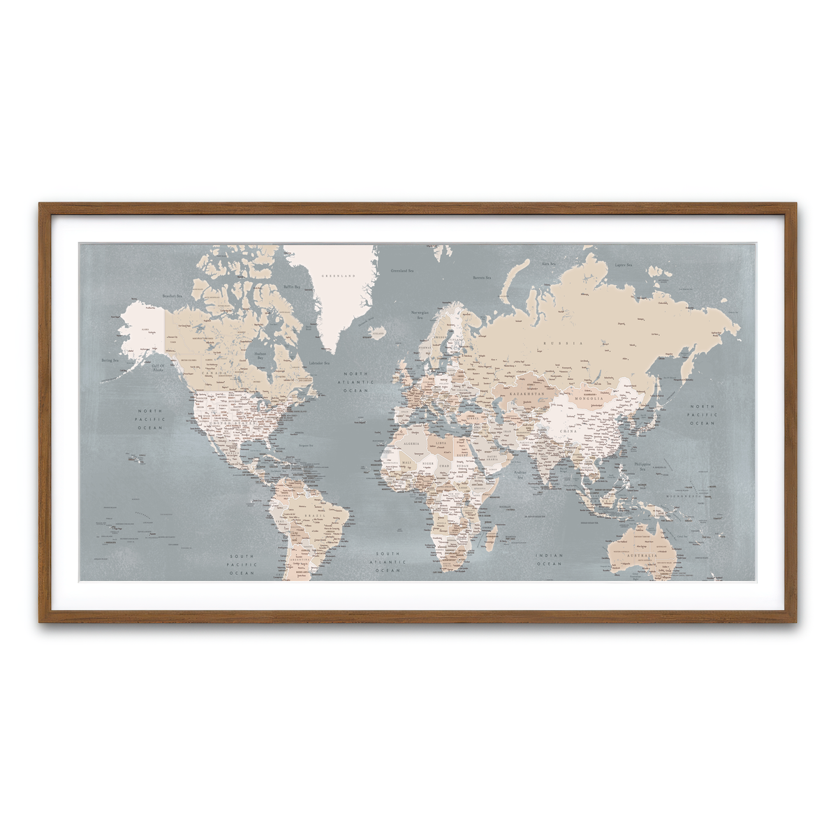 Framed Print 2x1 Walnut