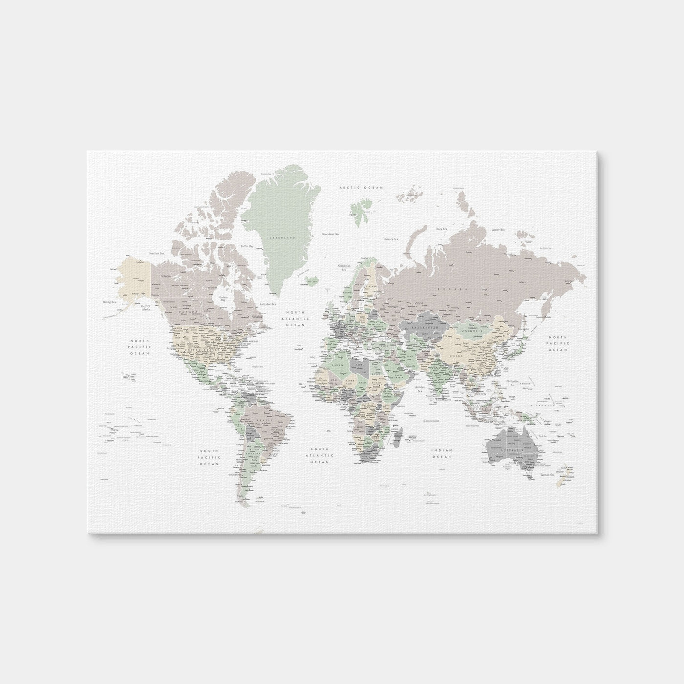 AUTO-MOCKUP WHITE | World Map 3 | 1 Piece | Gallery Wrap | group=4x3