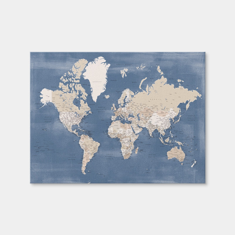AUTO-MOCKUP WHITE | World Map 40 | 1 Piece | Gallery Wrap | group=4x3