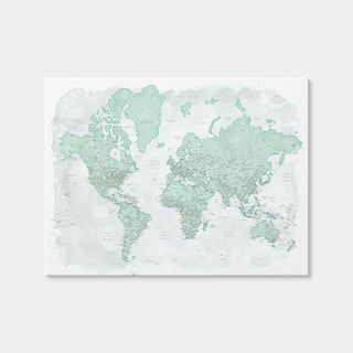 AUTO-MOCKUP WHITE | World Map 43 | 1 Piece | Gallery Wrap | group=4x3