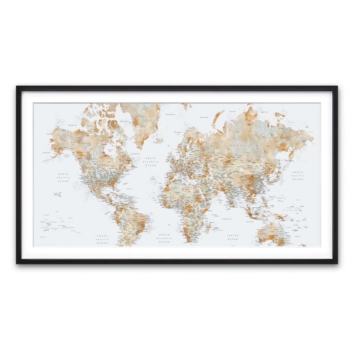 Framed Print 2x1 Black