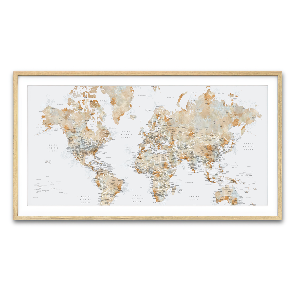 Framed Print 2x1 Natural