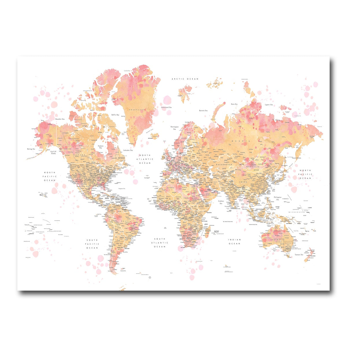 AUTO-MOCKUP WHITE | World Map 47 | 1 Piece | Gallery Wrap Canvas | group=4x3