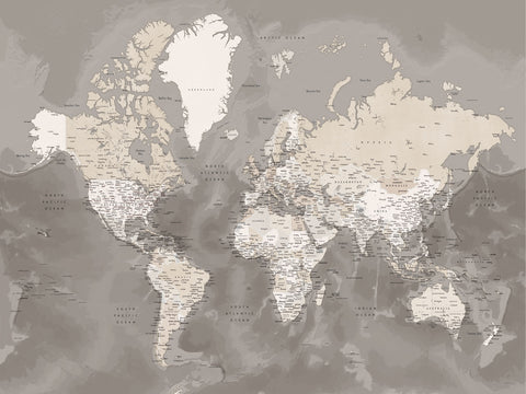 World Map 49 Wall Art