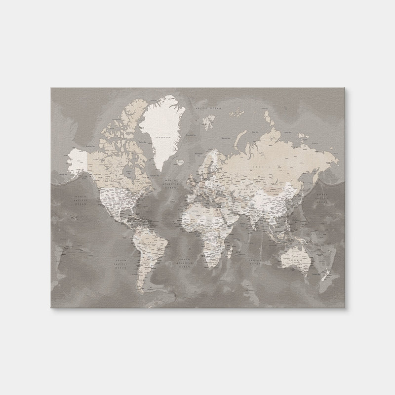 AUTO-MOCKUP WHITE | World Map 49 | 1 Piece | Gallery Wrap | group=4x3