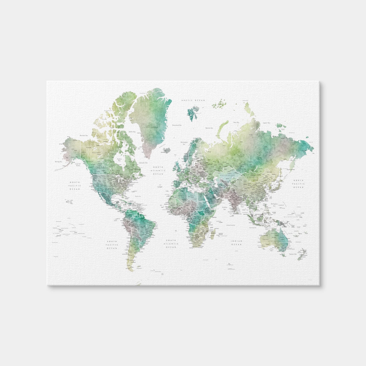 AUTO-MOCKUP WHITE | World Map 4 | 1 Piece | Gallery Wrap | group=4x3