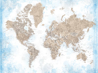 World Map 52 Wall Art