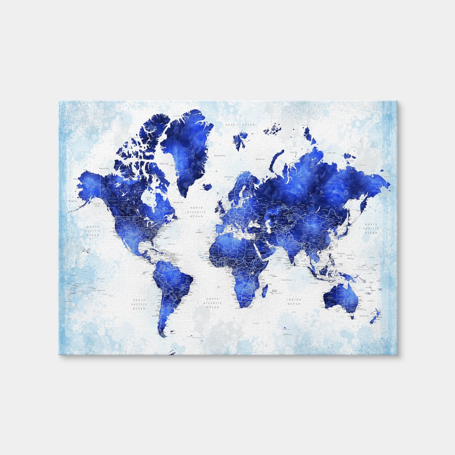 AUTO-MOCKUP WHITE | World Map 53 | 1 Piece | Gallery Wrap | group=4x3