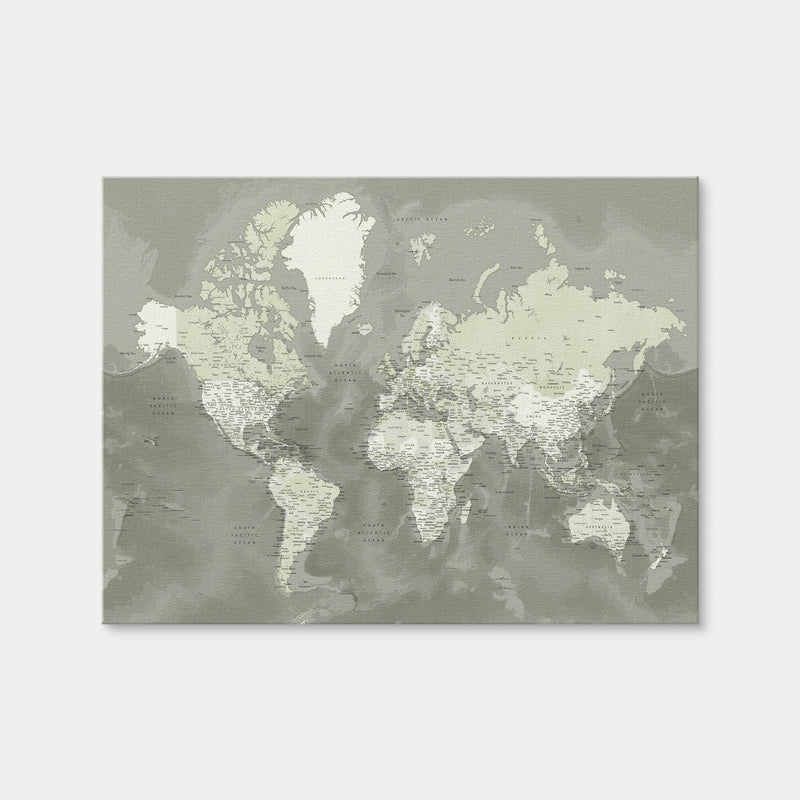 AUTO-MOCKUP WHITE | World Map 55 | 1 Piece | Gallery Wrap Canvas | group=4x3
