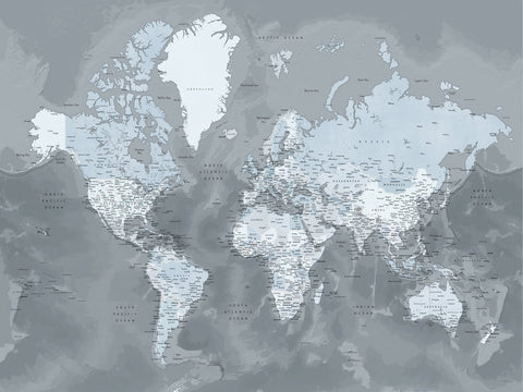 World Map 56 Wall Art