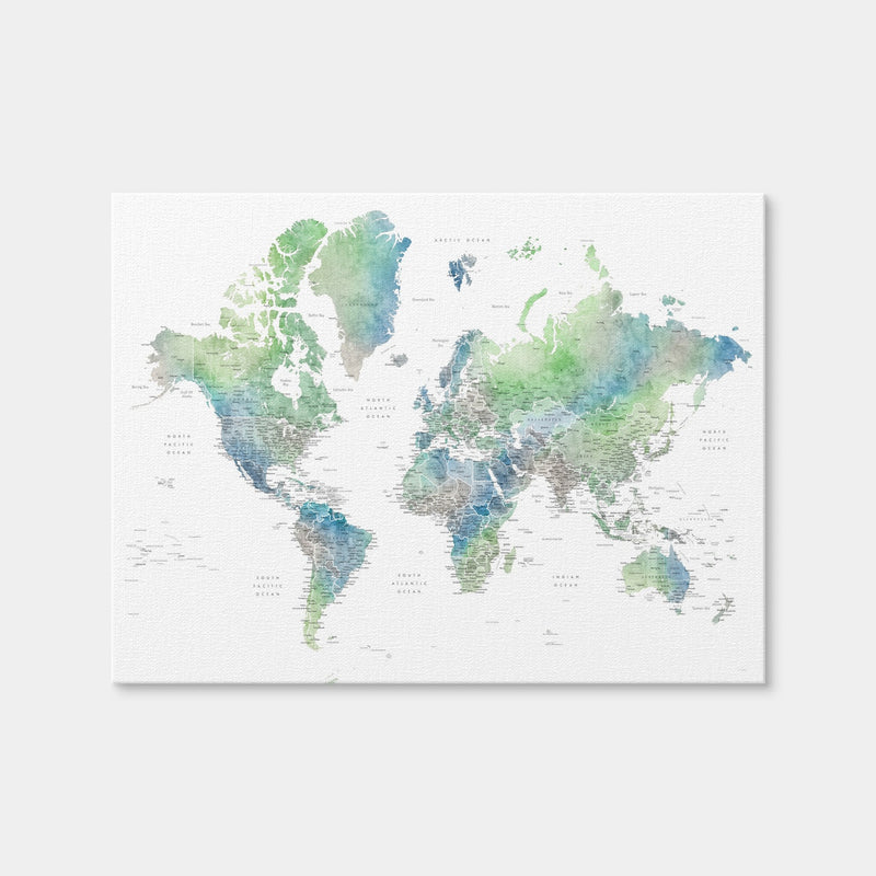AUTO-MOCKUP WHITE | World Map 57 | 1 Piece | Gallery Wrap | group=4x3