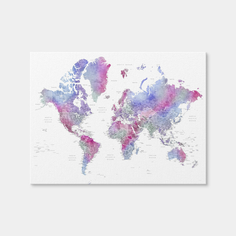AUTO-MOCKUP WHITE | World Map 58 | 1 Piece | Gallery Wrap | group=4x3