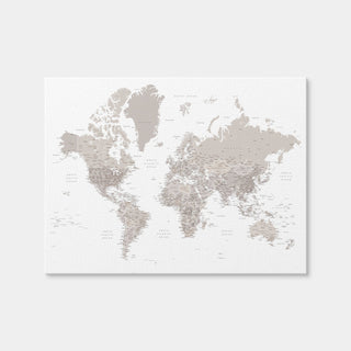 AUTO-MOCKUP WHITE | World Map 8 | 1 Piece | Gallery Wrap | group=4x3
