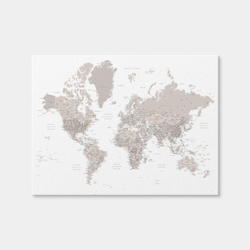 AUTO-MOCKUP WHITE | World Map 8 | 1 Piece | Gallery Wrap | group=4x3