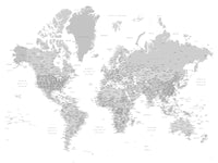 World Map 9 Wall Art