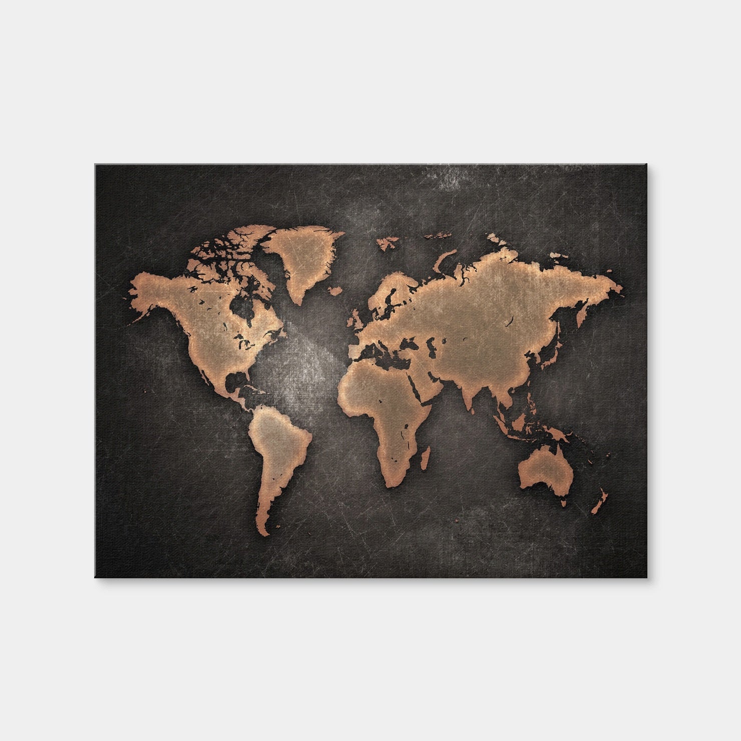 AUTO-MOCKUP WHITE | World Map | 1 Piece | Gallery Wrap | group=4x3