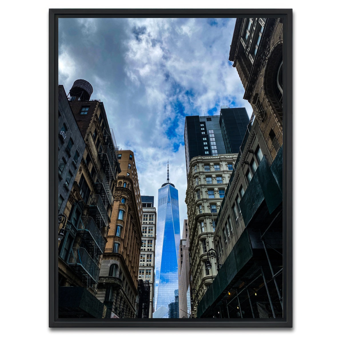 AUTO-MOCKUP WHITE | World Trade Center | 1 Piece | Black Framed Canvas | group=3x4