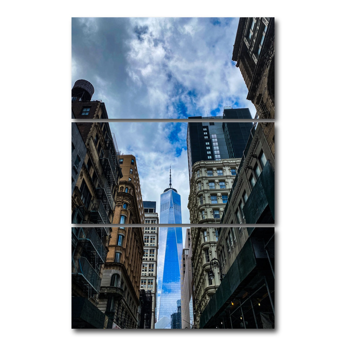 AUTO-MOCKUP WHITE | World Trade Center | 3 Piece | Gallery Wrap Canvas | group=12x24_stacked