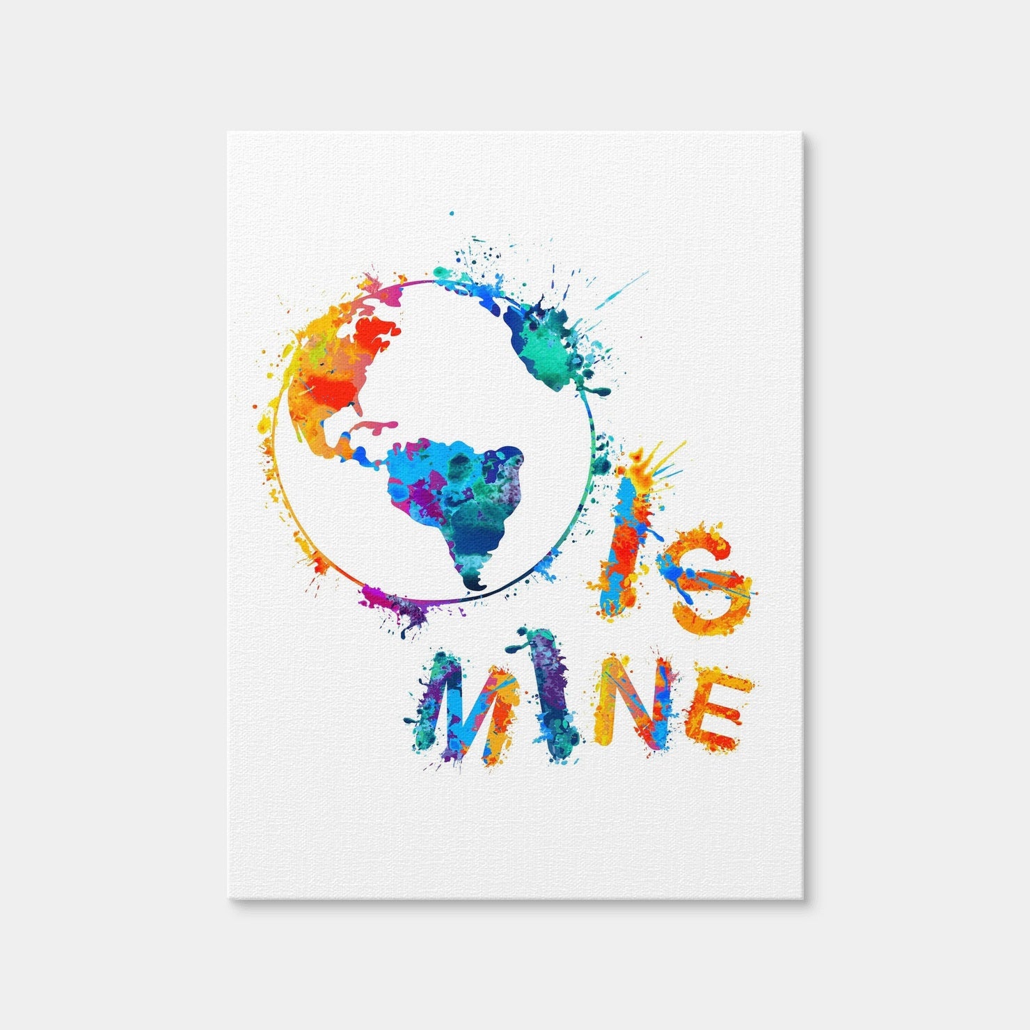 AUTO-MOCKUP WHITE | World is Mine | 1 Piece | Gallery Wrap | group=3x4