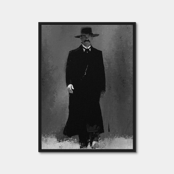 Wyatt Earp Wall Art — Framed Canvas Format preview