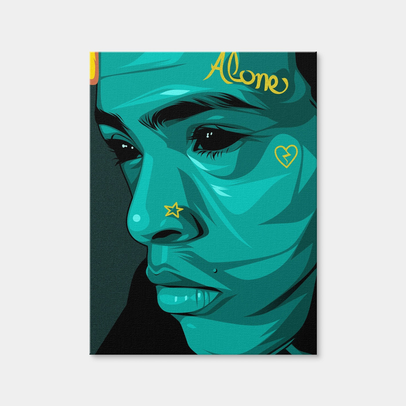 AUTO-MOCKUP WHITE | XXXTentacion Landscape | 1 Piece | Gallery Wrap | group=3x4