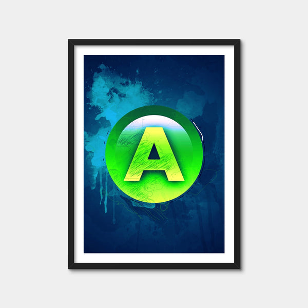 Xbox A Wall Art — Framed Print Format preview