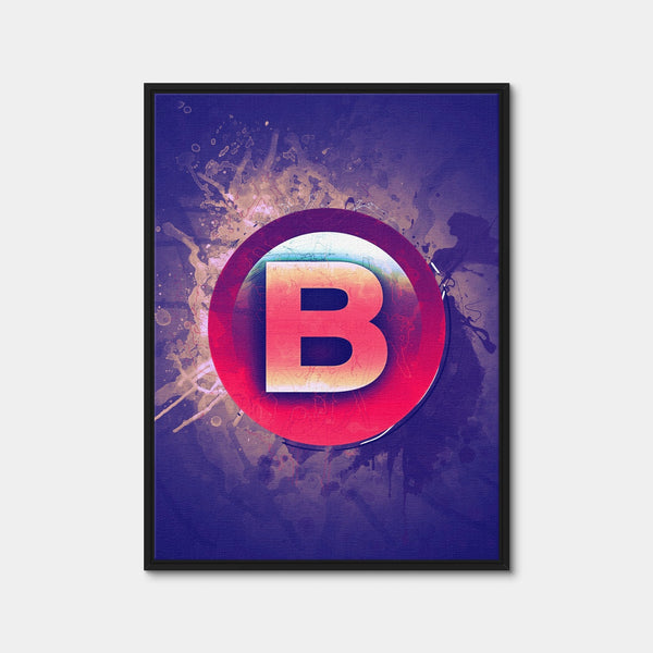 Xbox B Wall Art — Framed Canvas Format preview