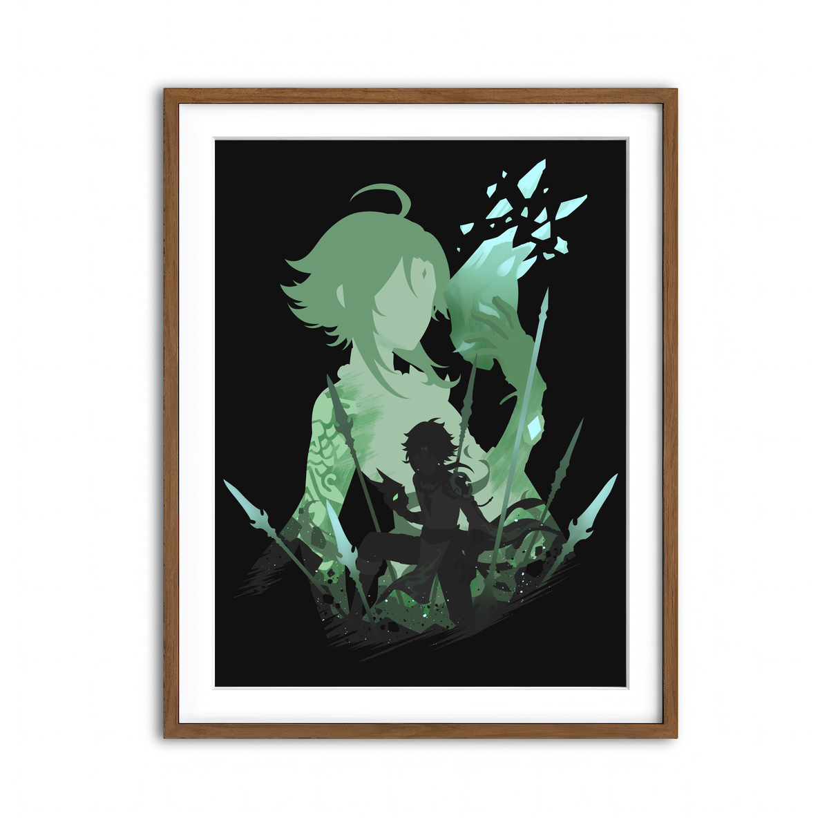 Framed Print 3x4 Walnut