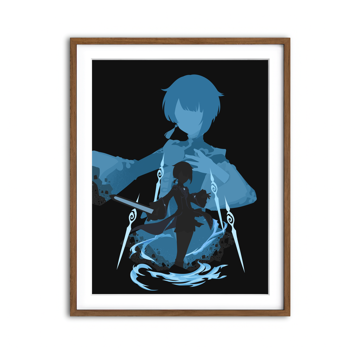 Framed Print 3x4 Walnut