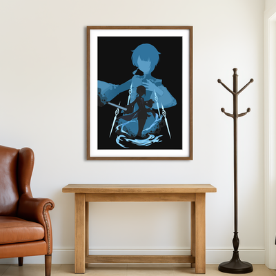 AUTO-MOCKUP ROOM | Xingqiu Wall Art