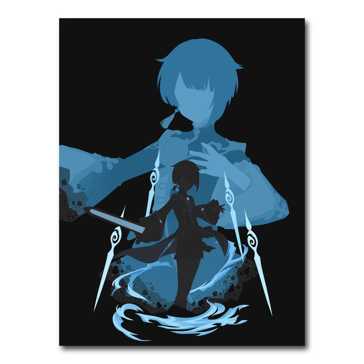 AUTO-MOCKUP WHITE | Xingqiu | 1 Piece | Gallery Wrap Canvas | group=3x4