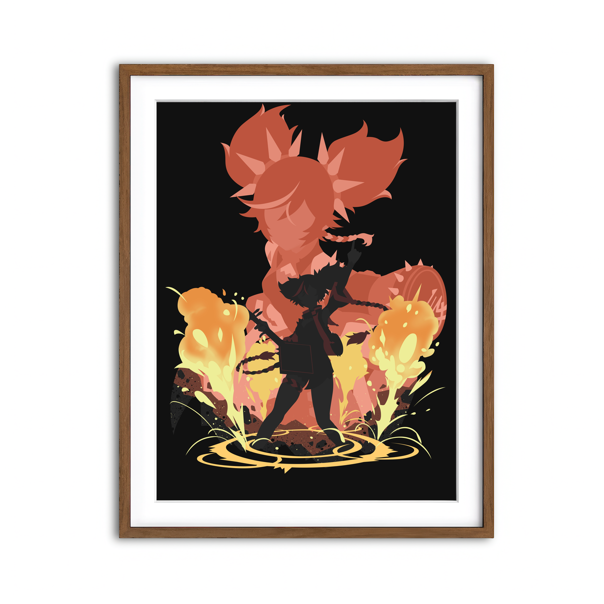 Framed Print 3x4 Walnut