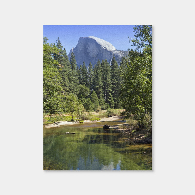 AUTO-MOCKUP WHITE | YOSEMITE VALLEY Half Dome & River of Mercy | 1 Piece | Gallery Wrap | group=3x4