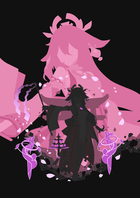 Yae Miko Wall Art