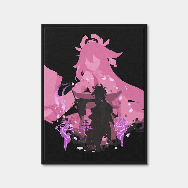Yae Miko Wall Art — Framed Canvas Format preview