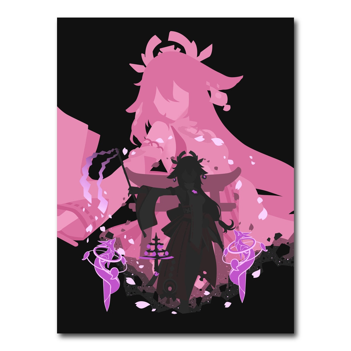 AUTO-MOCKUP WHITE | Yae Miko | 1 Piece | Gallery Wrap Canvas | group=3x4