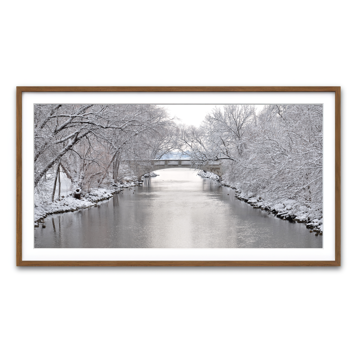 Framed Print 2x1 Walnut
