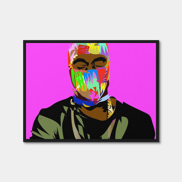 Yay Mask Wall Art — Framed Canvas Format preview