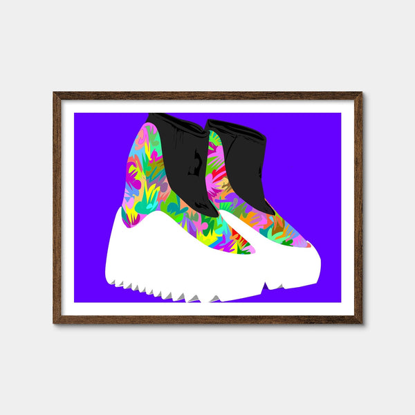 Yeezy Boots Future Wall Art — Framed Print Format preview