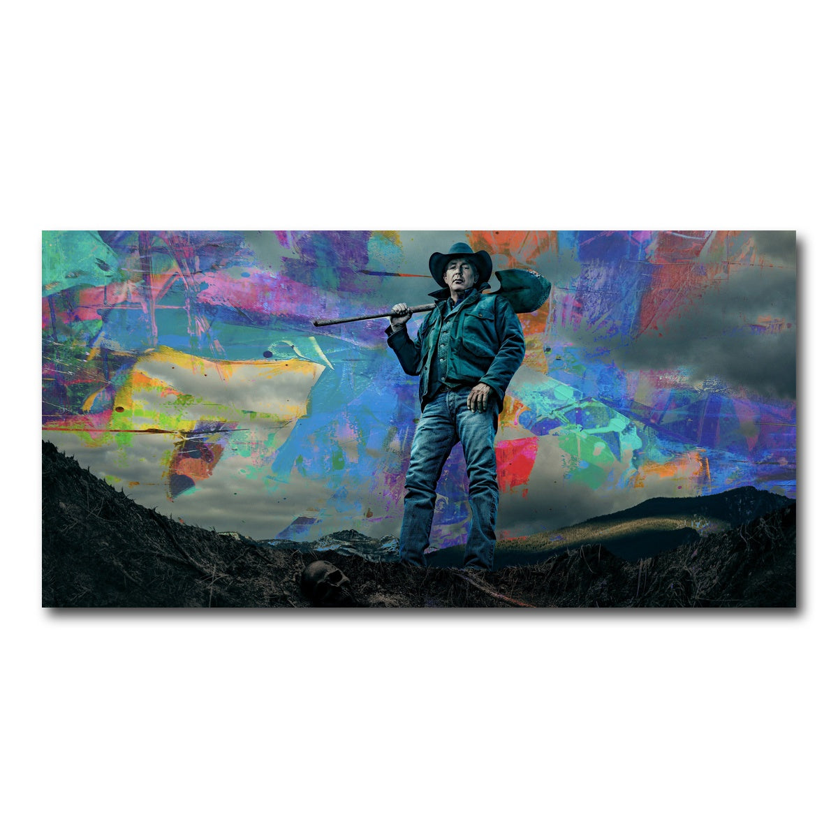 AUTO-MOCKUP WHITE | Yellowstone - John Dutton | 1 Piece | Gallery Wrap Canvas | group=2x1