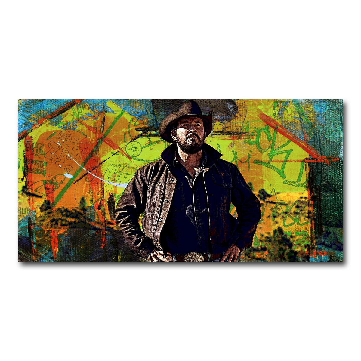 AUTO-MOCKUP WHITE | Yellowstone - Rip Wheeler | 1 Piece | Gallery Wrap Canvas | group=2x1