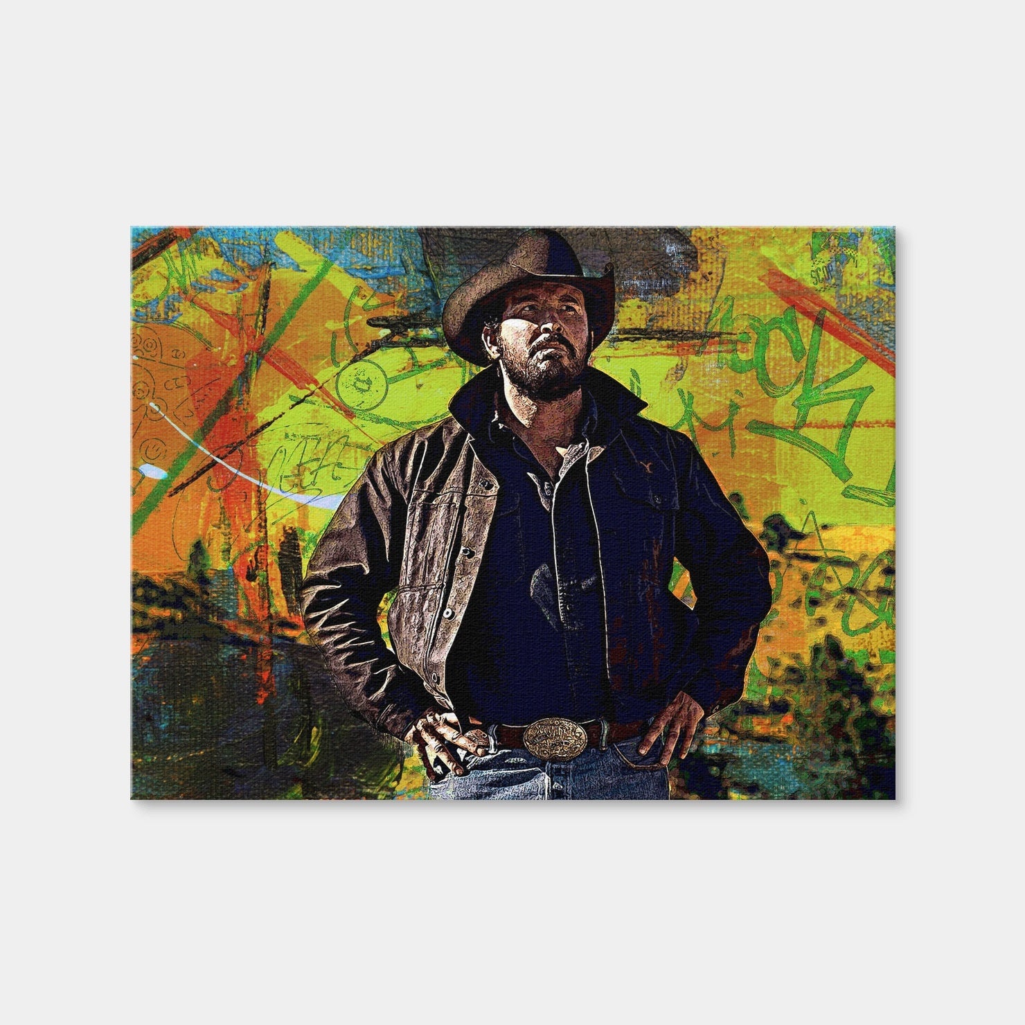 AUTO-MOCKUP WHITE | Yellowstone - Rip Wheeler | 1 Piece | Gallery Wrap Canvas | group=4x3