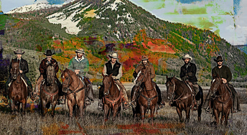 Yellowstone Horse Lineup Wall Art