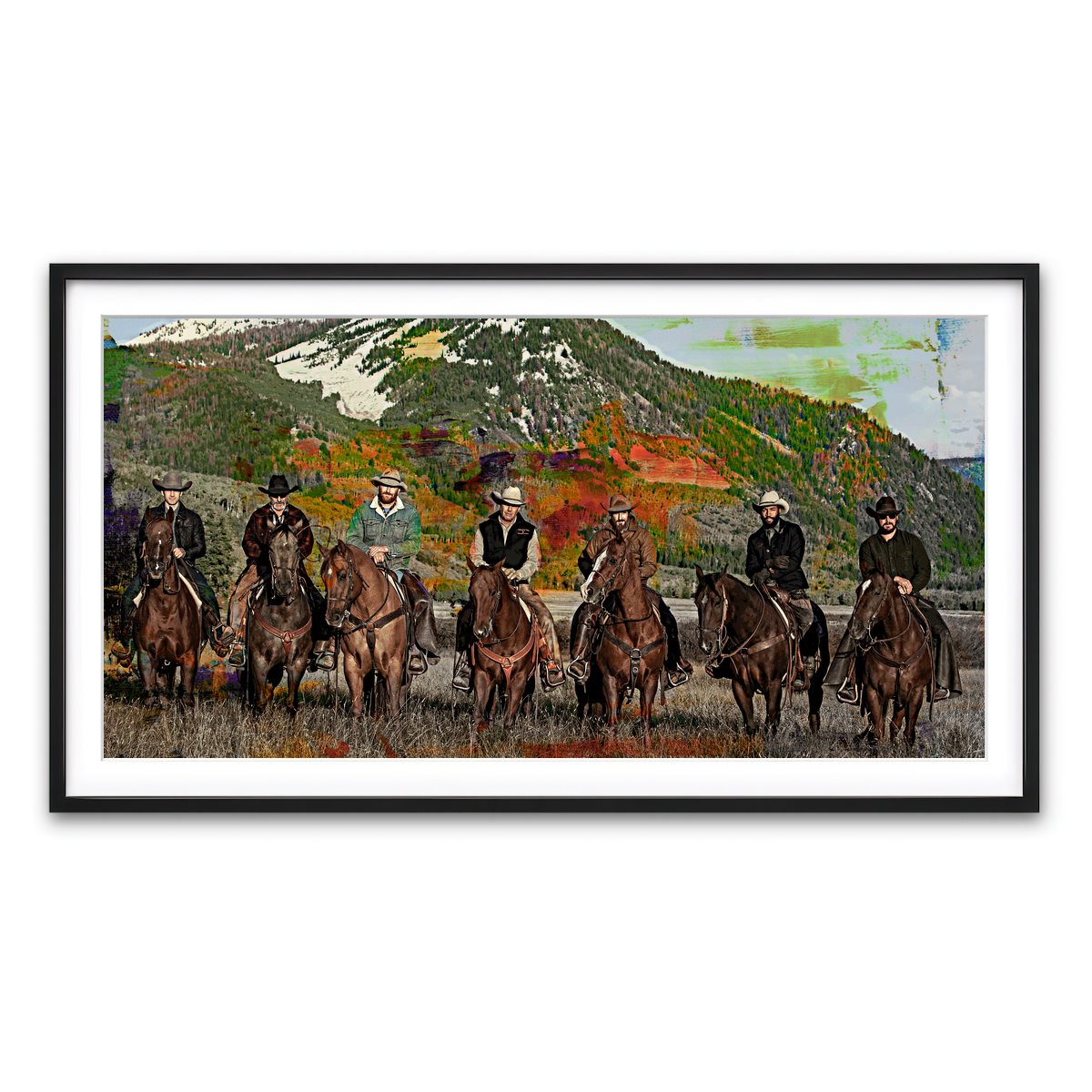 Framed Print 2x1 Black