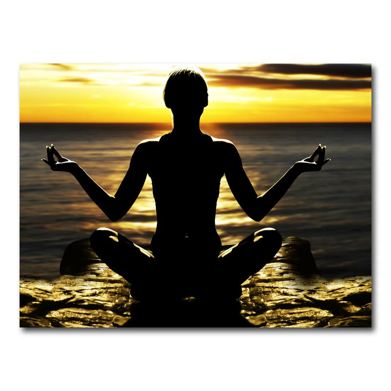 Yoga Silhouette Wall Art