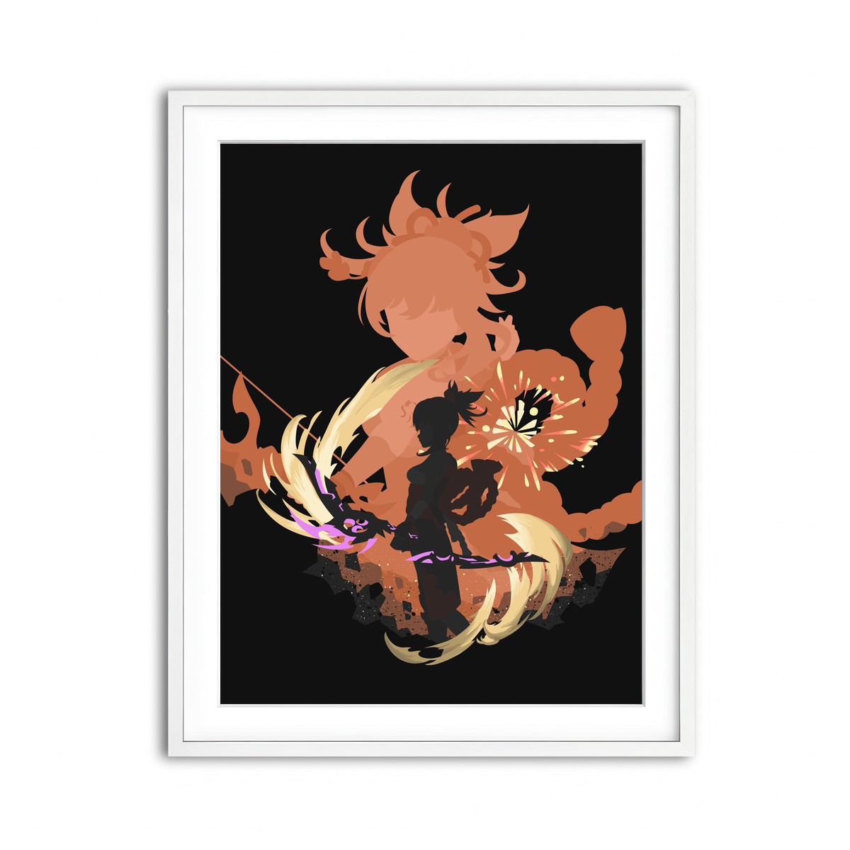 Framed Print 3x4 White