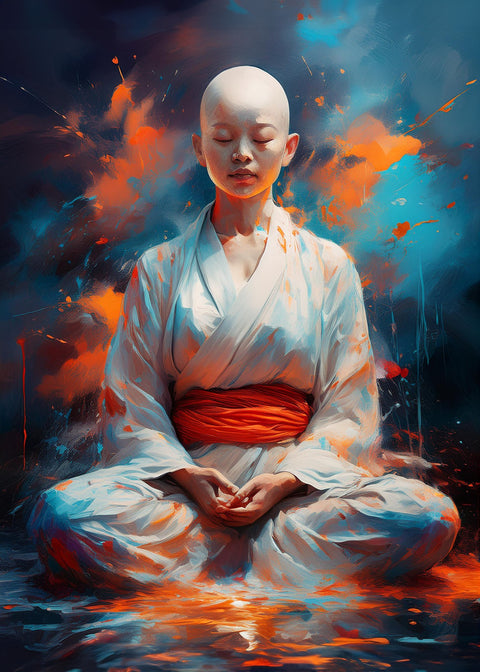 Young Buddhist Monk Wall Art